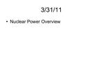 Nuclear Power Overview
