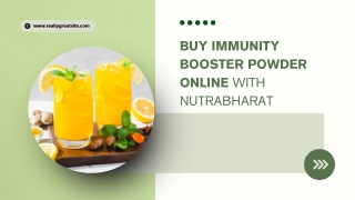 Buy Immunity Booster Powder Online with Nutrabharat