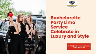 Bachelorette Party Limo Service  Celebrate in Luxury and Style