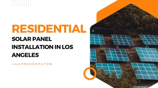 Residential Solar Panel Installation in Los Angeles