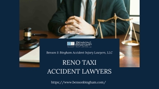 Reno Taxi Accident Lawyers | Benson & Bingham