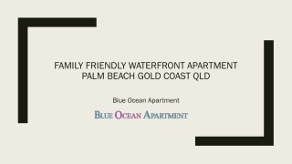 Family Friendly Waterfront Apartment Palm Beach Gold Coast