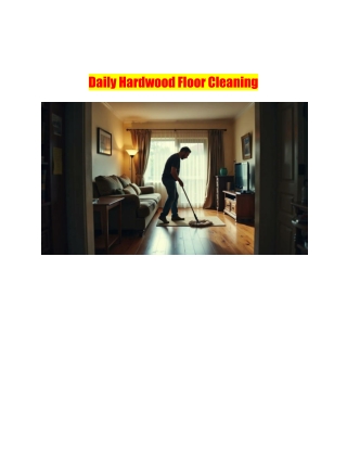 Daily Hardwood Floor Cleaning