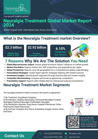Neuralgia Treatment Market Report 2024 - Neuralgia Treatment Market Statistics a