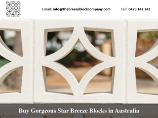 Buy Gorgeous Star Breeze Blocks in Australia