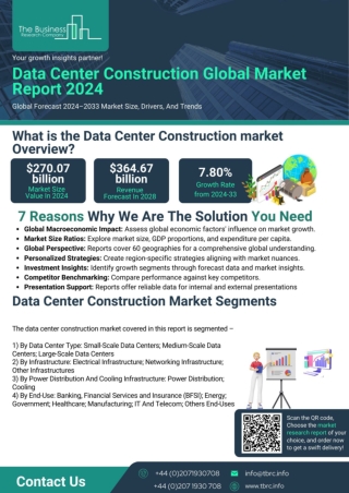 Data Center Construction Market Report 2024 -Data Center Construction