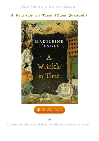 eBooks A Wrinkle in Time (Time Quintet)