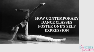 How Contemporary Dance Classes Foster One’s Self Expression