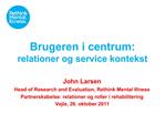 Brugeren i centrum: relationer og service kontekst