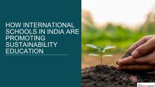 How International Schools in India Are Promoting Sustainability Education