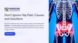 Do Not Ignore! Pain in Your Hip While…..