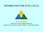 MEMBRANES FOR FUEL CELLS