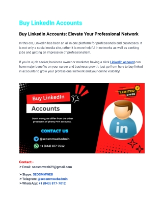 How to Buy LinkedIn Accounts Safely