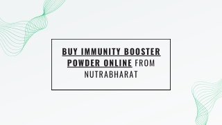 Buy Immunity Booster Powder Online from Nutrabharat