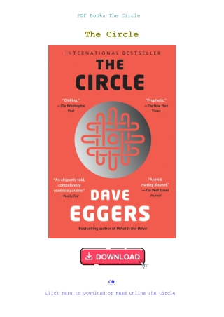 PDF Books The Circle