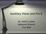 Auxiliary Views and Pro-E