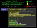 RDSC 233 Unit 9 Radiography of the Biliary System and assorted contrast examinations Bontrager page numbers i