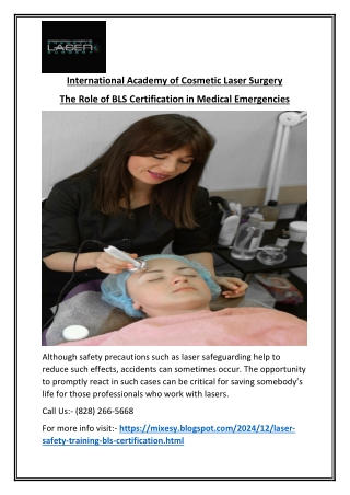 ASLMS Laser Safety Training for Professionals