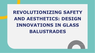 Revolutionizing Safety and Aesthetics_ Design Innovations in Glass Balustrades