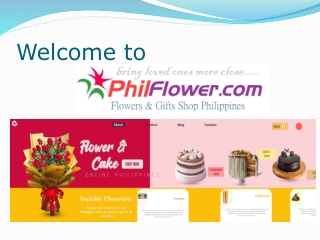 Flowers and Cake Delivery Philippines