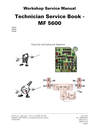 Massey Ferguson MF5600 Series Technician Service Repair Manual Instant Download (Part No. 7060240M4)