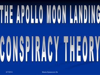 THE APOLLO MOON LANDING