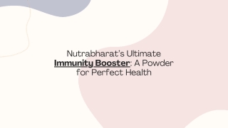 Nutrabharat’s Ultimate Immunity Booster A Powder for Perfect Health