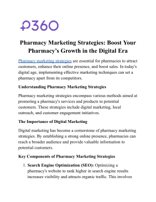 Pharmacy Marketing Strategies: Boost Your Pharmacy’s Growth in the Digital Era