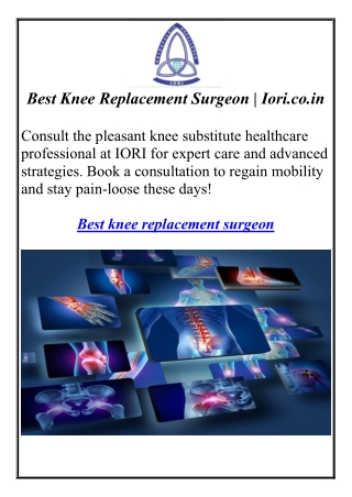 Best Knee Replacement Surgeon | Iori.co.in