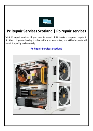 Pc Repair Services Scotland | Pc-repair.services