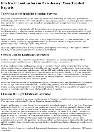 Boon Electrical Contractors