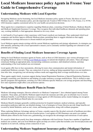 Local Medicare Agents