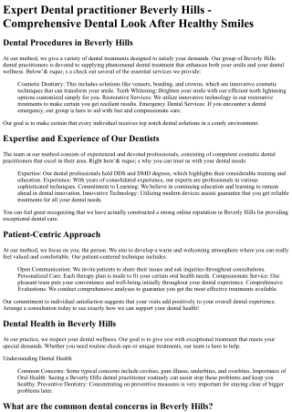Dental Group of Beverly Hills