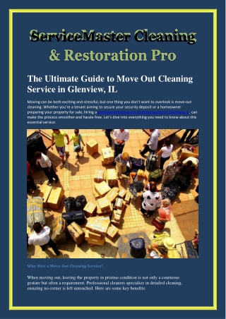 The Ultimate Guide to Move Out Cleaning Service in Glenview, IL