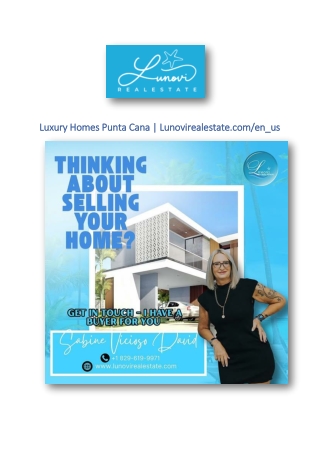 Luxury Homes Punta Cana | Lunovirealestate.com/en_us
