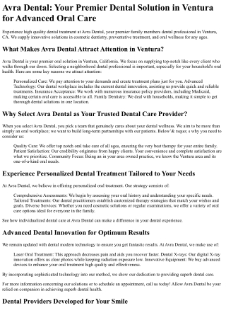 Avra Dental