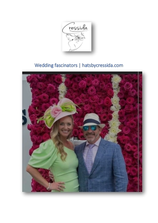 Wedding fascinators | hatsbycressida.com