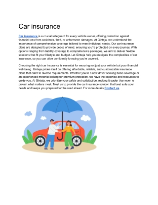 Car insurance