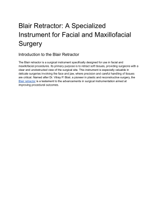 Blair Retractor