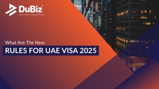 What are the new rules for UAE visa 2025