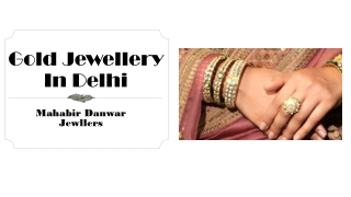 Gold jewellery In Delhi