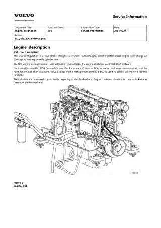 Volvo EW180C Wheeled Excavator Service Repair Manual Instant Download