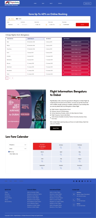 Bengaluru to Dubai Flights Search Compare and Book Online