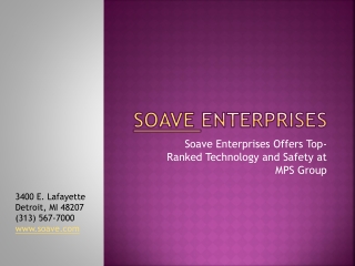 Soave Enterprises Offers Top-Ranked Technology and Safety