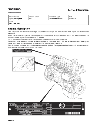 Volvo L60E Wheel Loader Service Repair Manual Instant Download