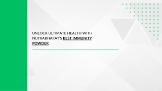 Unlock Ultimate Health with Nutrabharat’s Best Immunity Powder