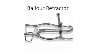 Balfour Retractor