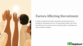 Factors Affecting Recruitment