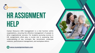 HR Assignment Help | Myassignmentpro