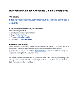 Top 1 Trusted Source For Buy Verified COinbasE Accounts In 2025